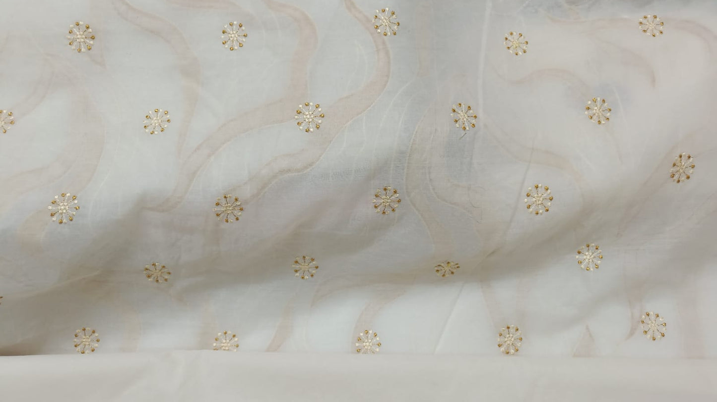 EMBROIDERY MUL CHANDERI SAREE