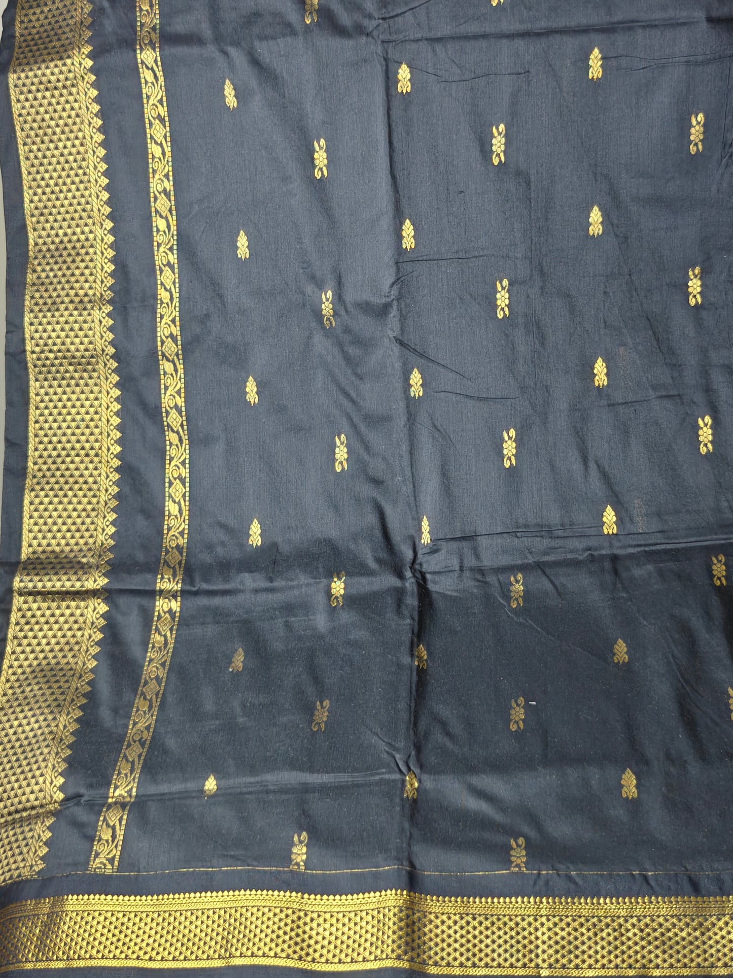 Black Kalyani Cotton Saree