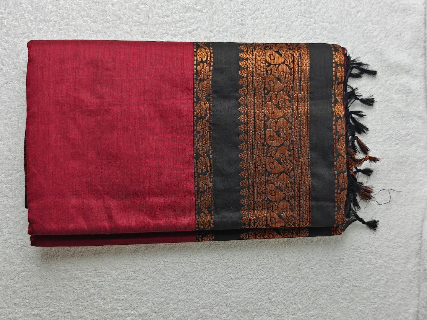 Maroon Kalyani Cotton Saree