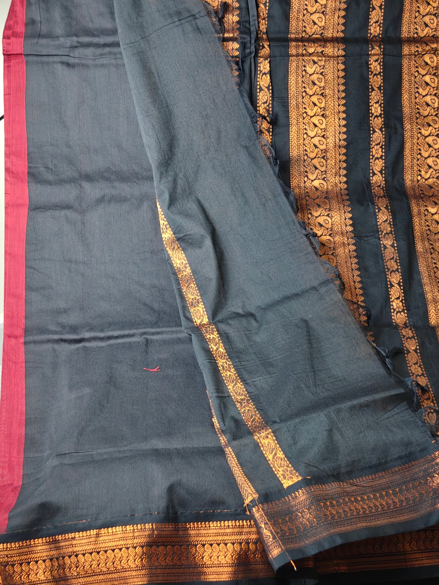 Maroon Kalyani Cotton Saree