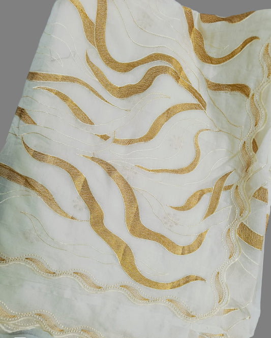 EMBROIDERY MUL CHANDERI SAREE