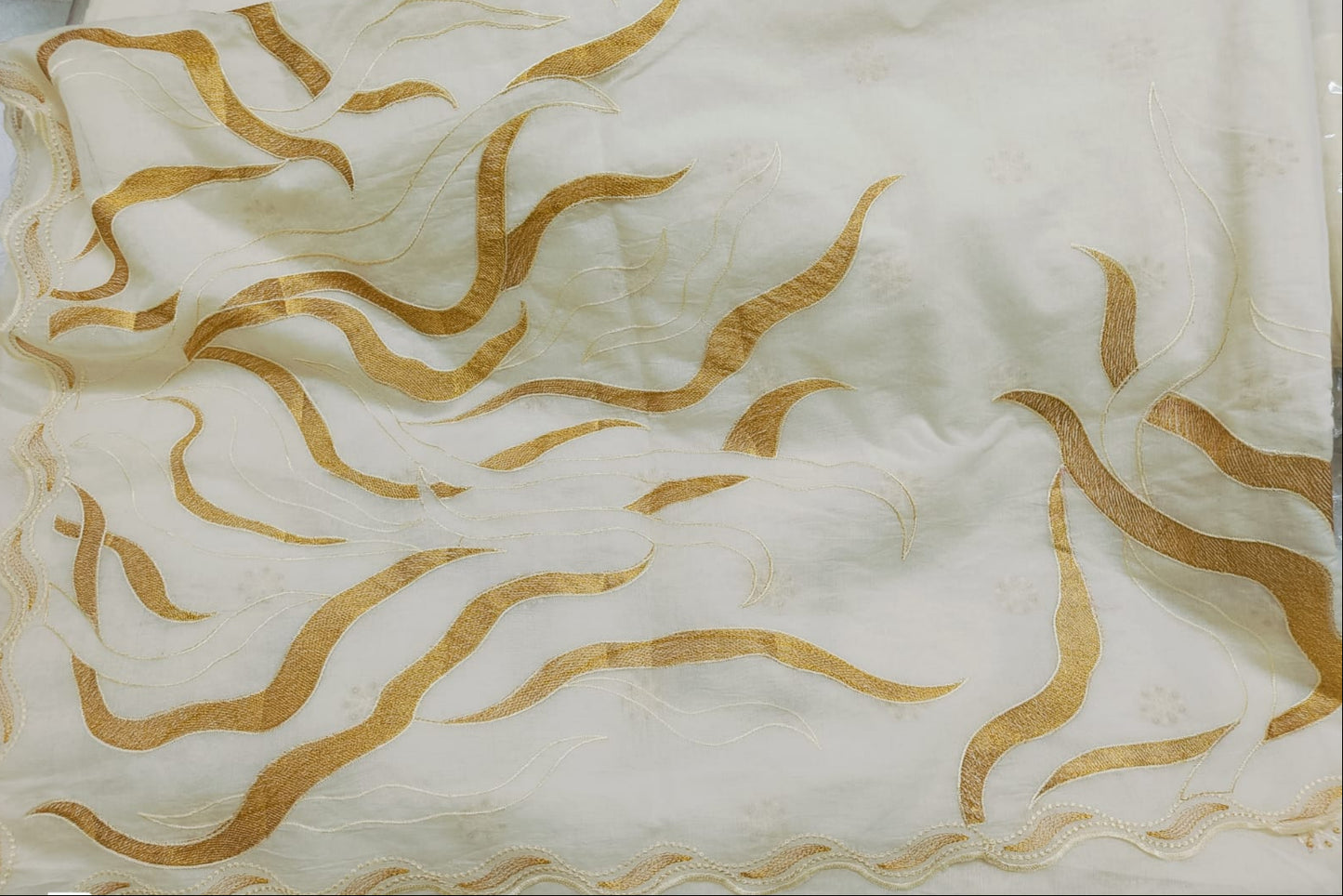EMBROIDERY MUL CHANDERI SAREE