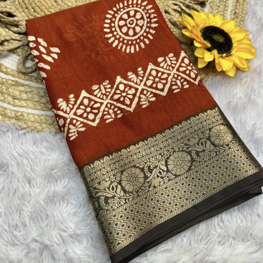 Coffee Dola silk saree